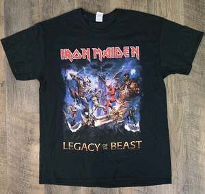 Iron Maiden T Shirt Legacy Of The Beast Size S Black
